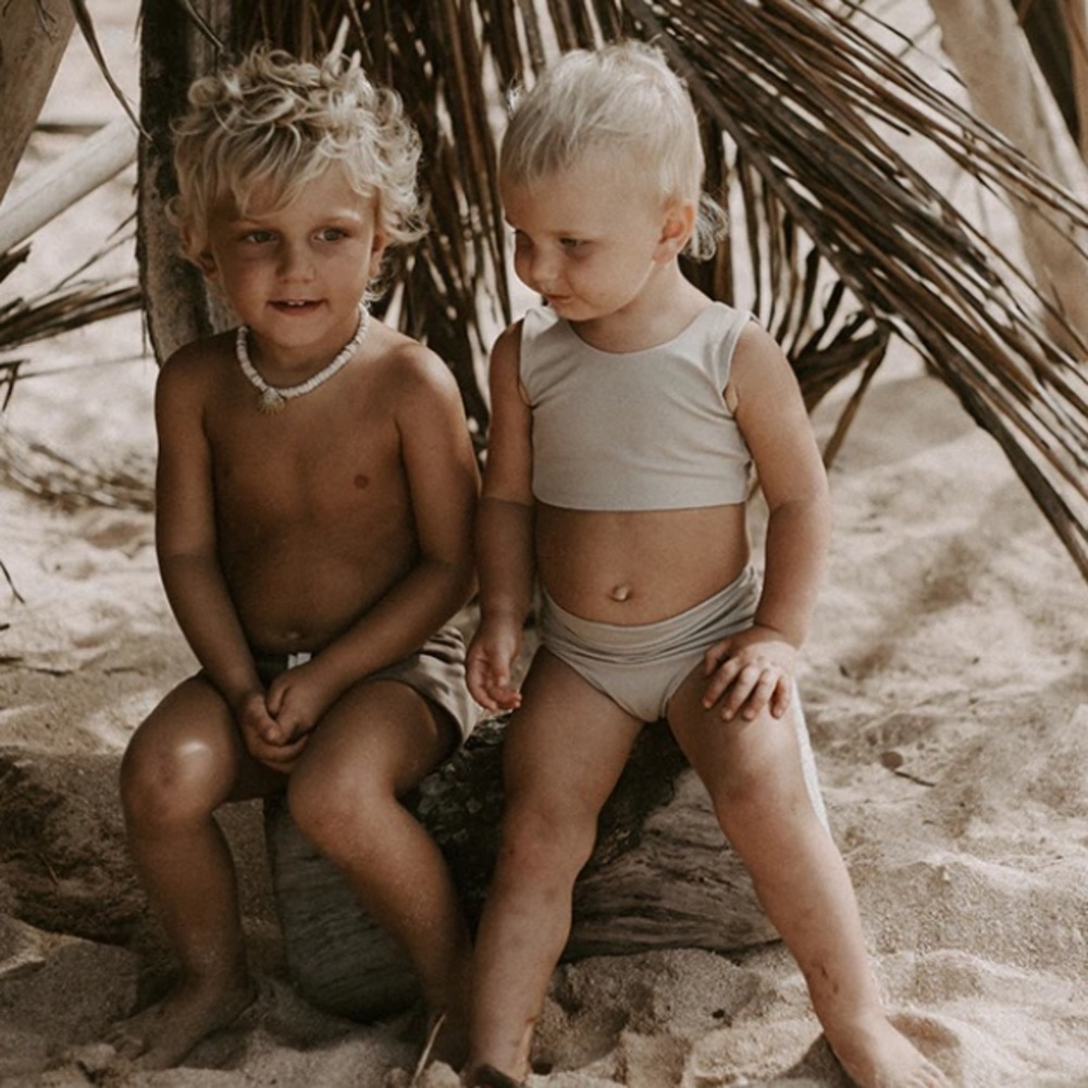 The Simple Folk Bikini Top Dune Neutral Tan Cream
